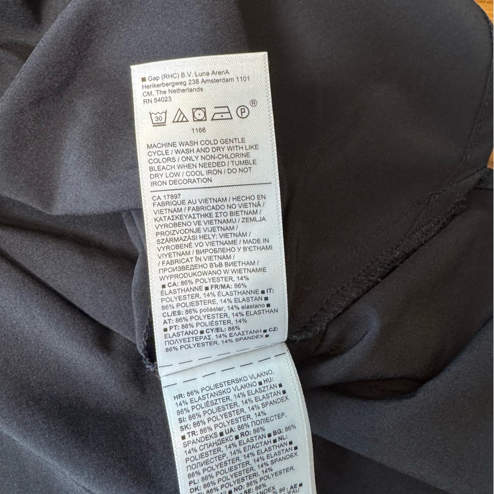 Athleta Dress Women’s XXS Black Tied at Waist Sleeveless - Picture 8 of 9